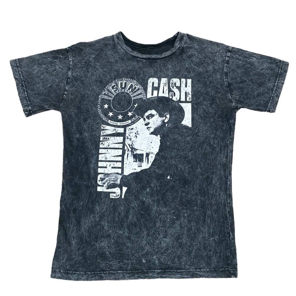 Sun Records Johnny Cash Black Washed T-Shirt